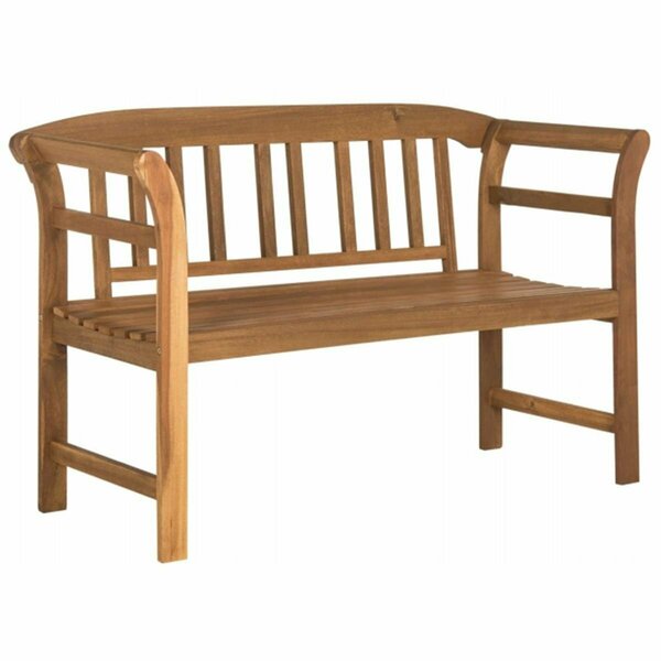 Safavieh Porterville 2 Seat Bench- Teak - 31.1 x 49.2 x 19.7 in. PAT6742A